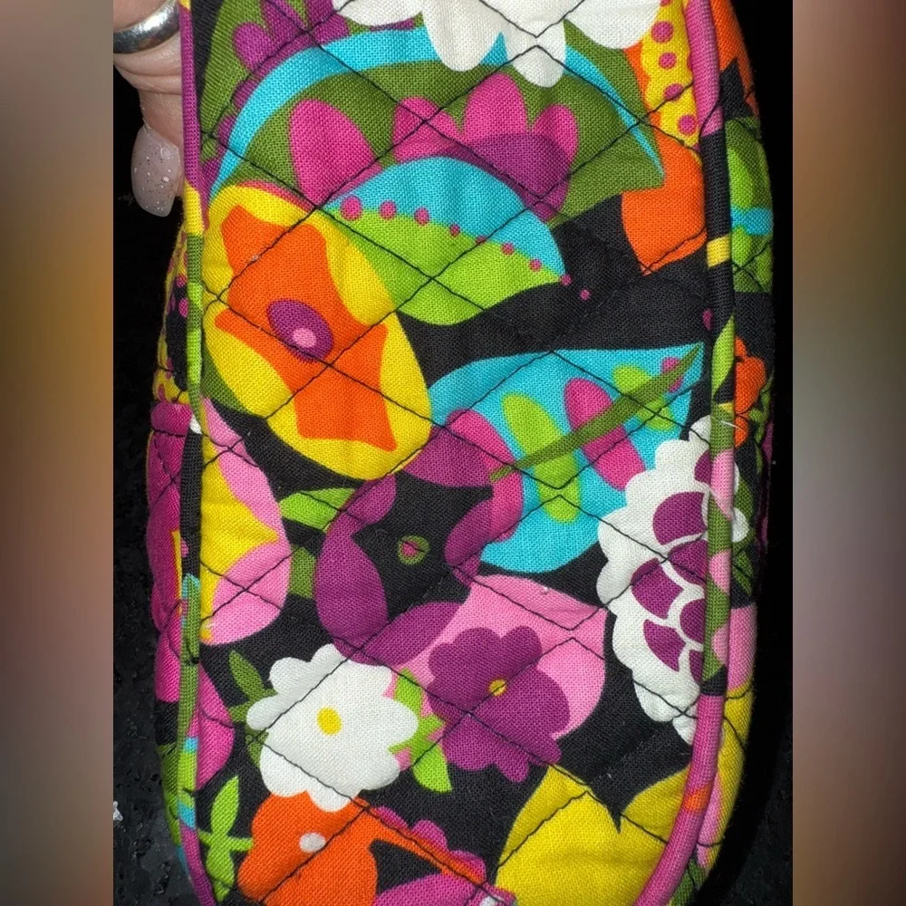 NEW VERA BRADLEY VA VA BLOOM MIRRORED MAKEUP BAG
